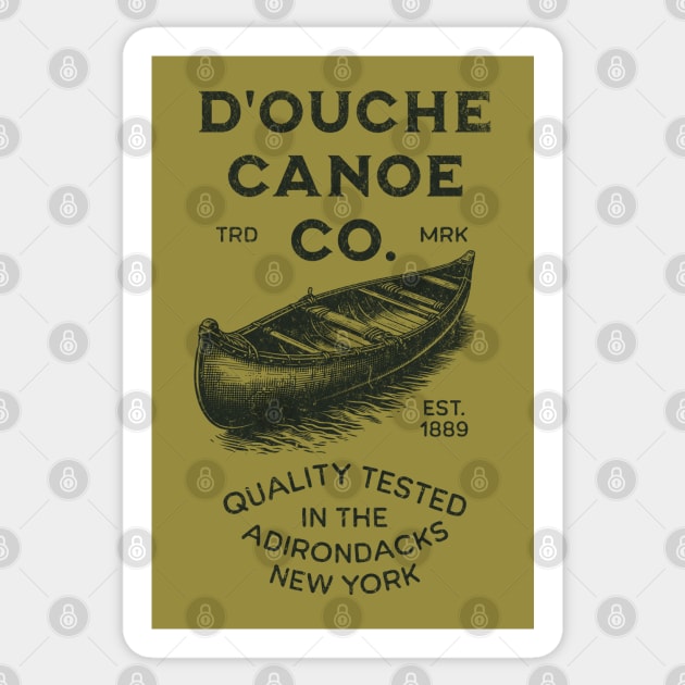 Funny Vintage D'Ouche Canoe Co Funny Outdoor Insult Canoeing Sticker by Yesteeyear